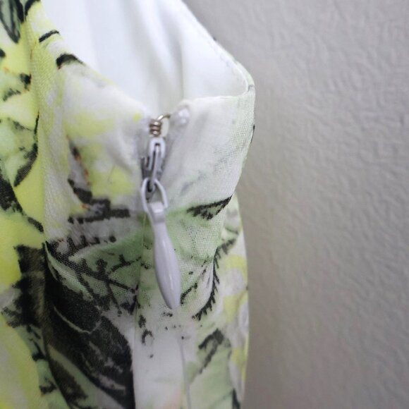 INC Floral Bouquet Lace - Midi Dress - Ruffle Handkerchief - Size 12 - NWT - Picture 13 of 13